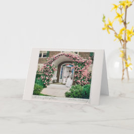 Cartão Onde as flores florescem, também floresce a espera