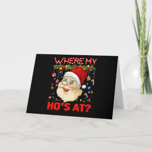 Cartão Onde Estão Meus Amigos No Natal Papai Noel Humor A