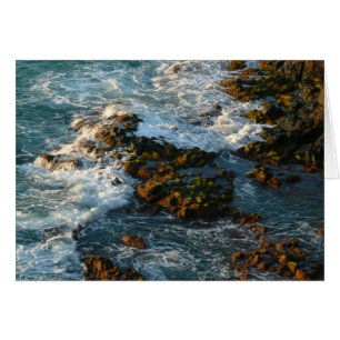 Cartão Onde o oceano encontra as rochas