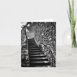 Cartão Onde seus passos levam o vazio