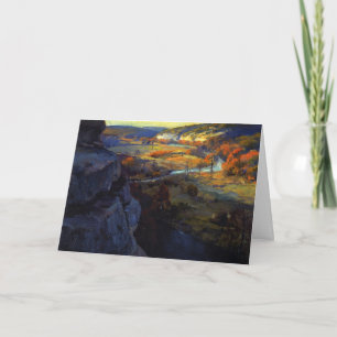 Cartão Onderdonk - Banheiras no rio Guadalupe