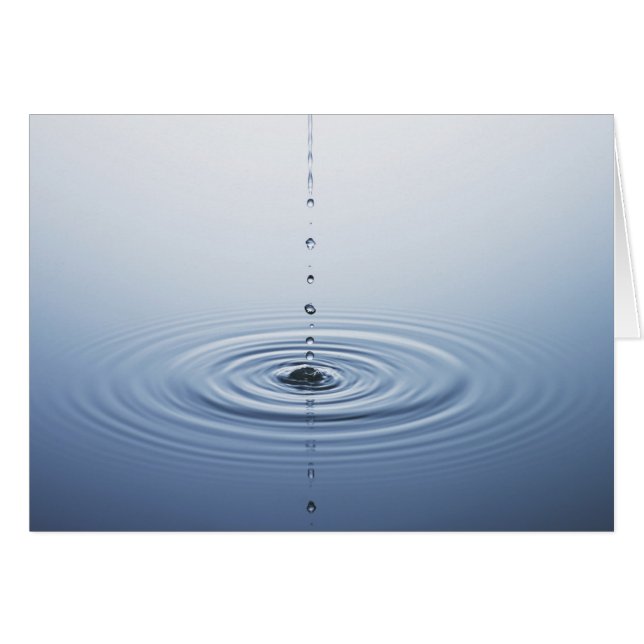 Cartão Ondinha na água (Frente Horizontal)