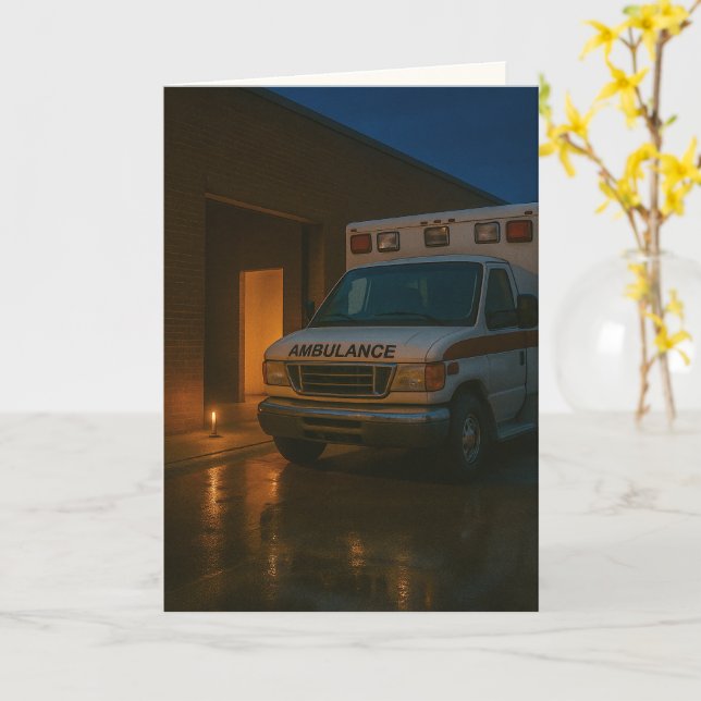 Cartão "One Candle, One Promise" Sympathy (Flor Amarela)