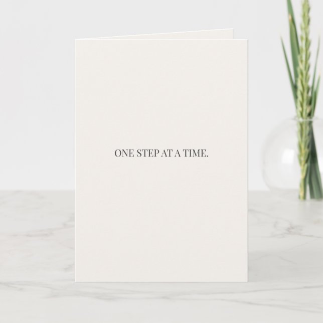 Cartão One Step at a Time – Encouragement  (Frente)