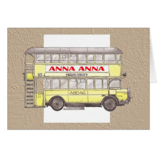 Cartão ônibus de Berlim do 1920