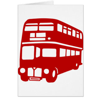 Cartão ônibus de Londres do inglês