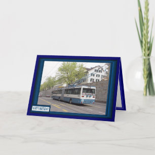 Cartão Ônibus do trolley Lucerne