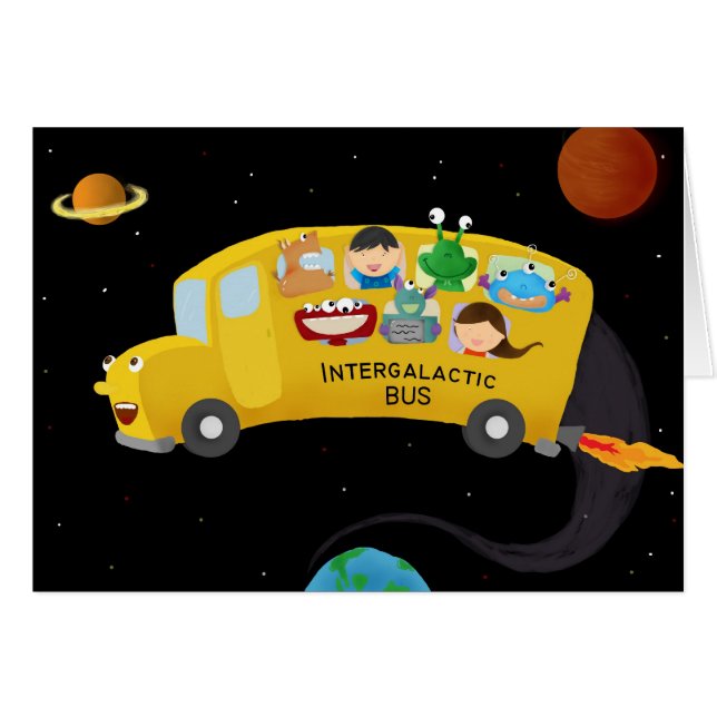Cartão ônibus intergalactic (Frente Horizontal)