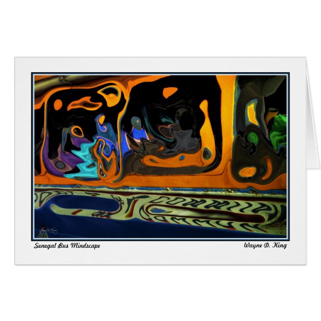 Cartão Ônibus Misdscape de Senegal (Frente Horizontal)