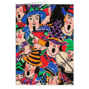 Cartão Onze Cabeças a Caroling