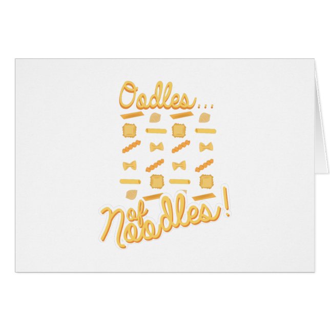 Cartão Oodles De Noodles! (Frente Horizontal)