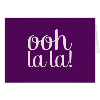 Cartão Ooh La Purple