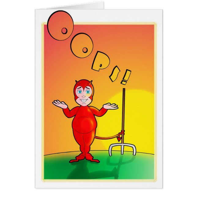 Cartão Oops! (Frente)