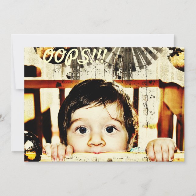 Cartão oops!! Eu sinto muito! (Frente)