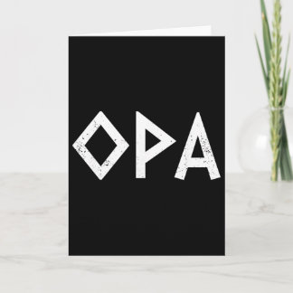 Cartão Opa Ancient Greek Pride Greek Flag Funny Greek Par