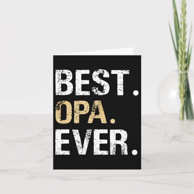 Cartão Opa Graphic Opa Gift Da Avô Avô (Frente)