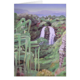 Cartão Opaekaa Falls, Kauai