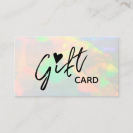 cartão opal de presente