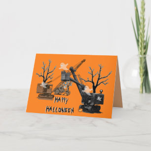 Cartão Operador Crane Halloween Northwest Engineering