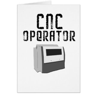 Cartão Operador de CNC Torneiro Mecânico