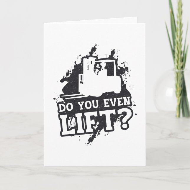 Cartão Operador De Elevação De Elevação Você Mesmo Levant (Frente)