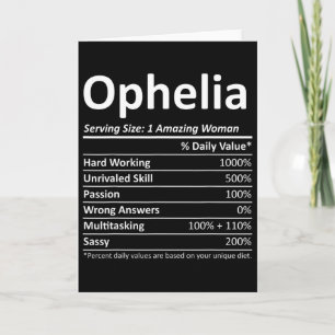Cartão Ophelia Nutrition Nome Personalizado Natal Diverti