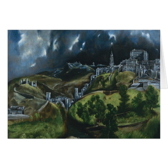 Cartão Opinião de El Greco de Toledo (Frente Horizontal)