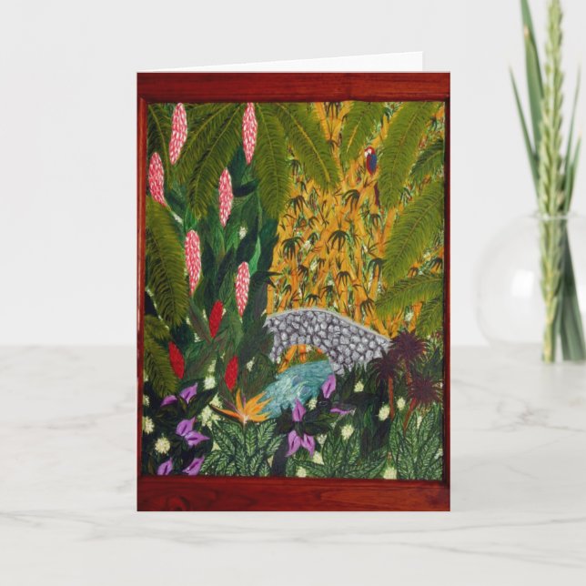 Cartão Opinião de olho de pássaro (Frente)