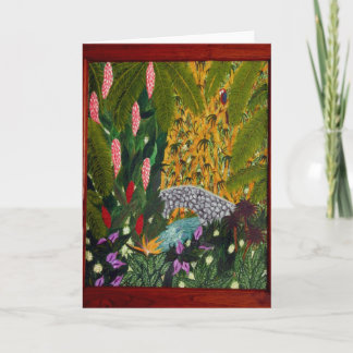 Cartão Opinião de olho de pássaro