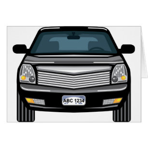 Cartão Opinião dianteira preta de SUV