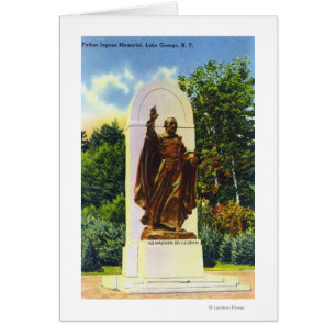 Cartão Opinião do memorial de Jogues do pai