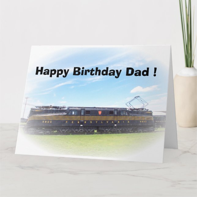 Cartão Opinião lateral da estrada de ferro GG-1 #4800 de (Frente)