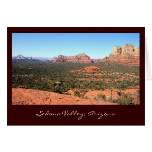 Cartão Opiniões do vale de Sedona
