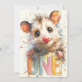 Cartão Opossum Birthday Card