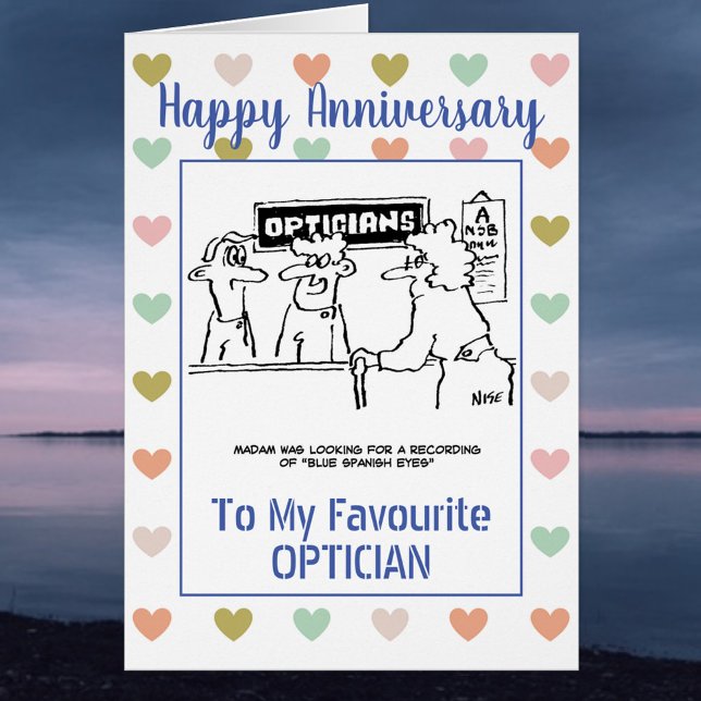 Cartão Opticista do aniversário feliz (Criador carregado)