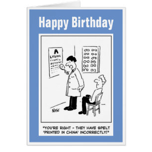 Cartão Óptico fazendo um exame ocular