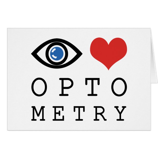 Cartão Optometria De Amor Ocular (Frente Horizontal)