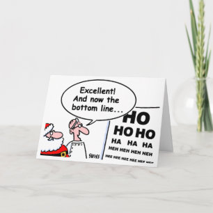 Cartão Optometrista Engraçado Doutor Cartoon Natal