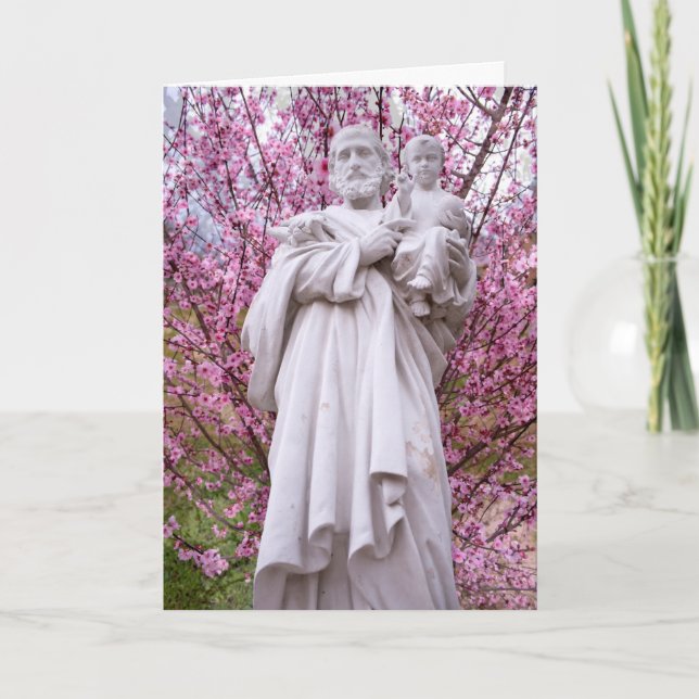 Cartão Oração a St Joseph (oração sobre 1900 anos velho) (Frente)