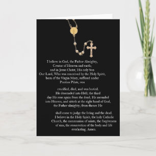 Cartão Oração "Apostles Creed"