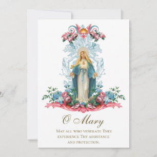 Cartão Oração contra o vírus Pestilence Corona Covid-19