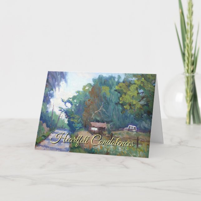 Cartão Oração Da Serenidade Em Laranja Verde Azul Roxo (Frente)