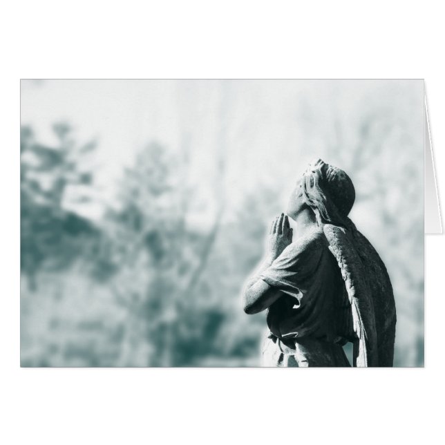 Cartão oração de anjo (Frente horizontal)