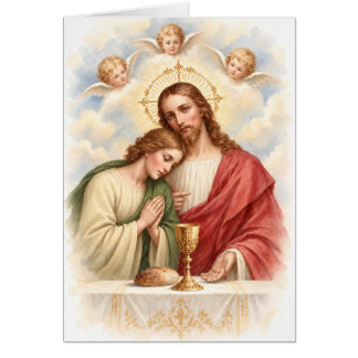 Cartão Oração de Jesus e São João Apóstolo