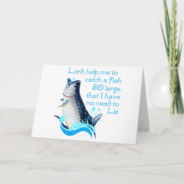 Cartão Oração de Pesca (Frente)