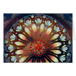 Cartão Oração do incêndio violento (metade)