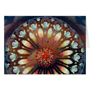 Cartão Oração do incêndio violento (metade)