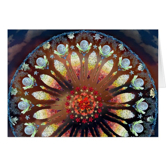 Cartão Oração do incêndio violento (metade) (Frente Horizontal)