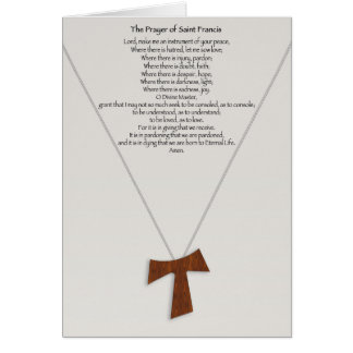 Cartão Oração do santo Francis