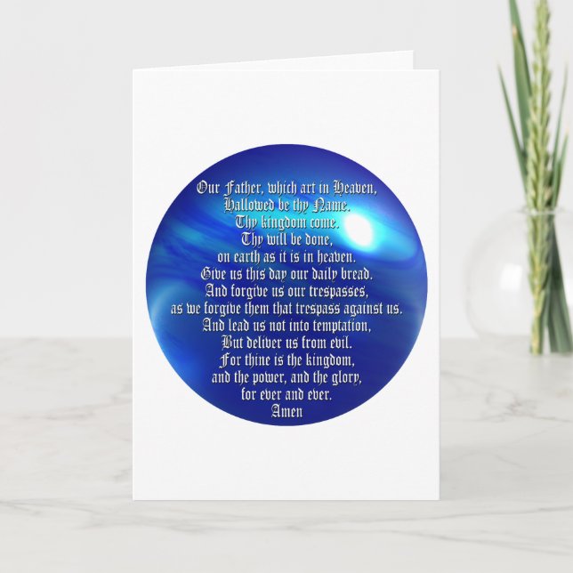 Cartão Oração do senhor (Frente)